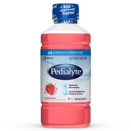 PEDIALYTE Pedialyte Strawberry 33.8 oz. (1L) Bottle, PK8 53983